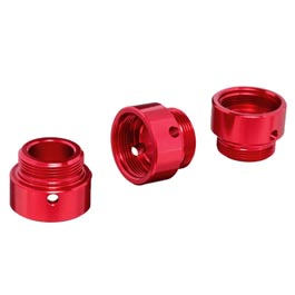 ICS CXP Tomahawk CNC Aluminium Variable Capacity Cups rot - 3 Stck