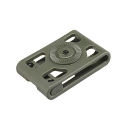 Amomax Tactical Holster Gürtel-Clip / Belt-Clip bis 68 mm oliv