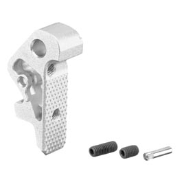 TTI Airsoft CNC Aluminium Victor Tactical Abzug einstellbar f. G-Style / AAP-01 / TP22 GBB Pistolen silber