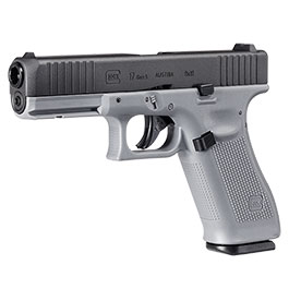 Glock 17 Gen. 5 Airsoft mit Metallschlitten CO2 BlowBack 6mm BB schwarz / Tungsten Grey