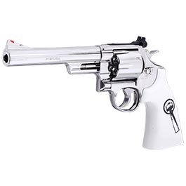 Smith & Wesson 629 6,5 Zoll Vollmetall CO2 Revolver 6mm BB Chrome-Finish - Trust Me Edition