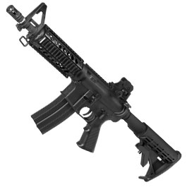 APS M4 CQB RIS Kompetitor-Series eSilver Edge SDU-MosFet 2.0 AEG 6mm BB schwarz