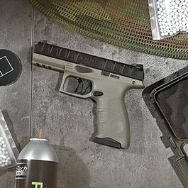 Kleinbild 1 KWA Beretta APX RDO mit Metallschlitten GBB 6mm BB oliv