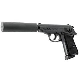 Walther PPK/S Kit mit Silencer Vollmetall GBB 6mm BB Airsoft schwarz