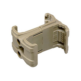WoSport M4 / M16 / AR15 Polymer Dual-Magazinklammer / Mag Coupler tan