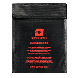 Nuprol LiPo Safety Bag Medium 18 x 23cm Feuerfeste Sicherheitstasche schwarz