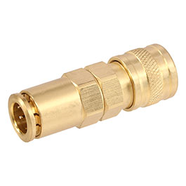 BalystiK QD Fitting weiblich mit 8mm Macroline HPA-Adapter gold - US Version