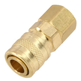BalystiK QD Fitting weiblich mit HPA-Adapter 1/8 Zoll NPT Gewinde gold - US Version