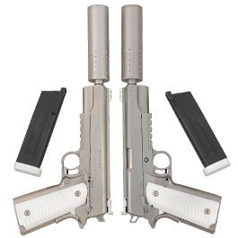Vorsk Hi-Capa VX-14 Silenced Vollmetall GBB 6mm BB Requiem Edition - Special Twin Pack Edition