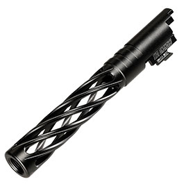 Dr. Black Super Hollow CNC 6063 Aluminium Auenlauf f. Tokyo Marui Hi-Capa 5.1 GBB schwarz