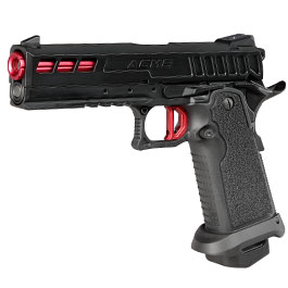 ICS BLE Hi-Capa ACME m. Metallschlitten GBB 6mm BB schwarz / rot