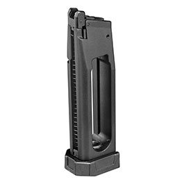 KJ Works KP-19 / Hi-Capa 5.1 GBB Magazin 25 Schuss Lightweight schwarz - Softairgas Version