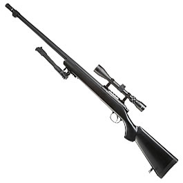 Well MB07 M700 Snipergewehr inkl. Zweibein / Zielfernrohr Springer 6mm BB schwarz Bild 1 xxx: