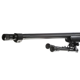 Well MB07 M700 Snipergewehr inkl. Zweibein / Zielfernrohr Springer 6mm BB schwarz Bild 5