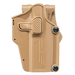 Amomax Per-Fit Universal Tactical Holster Polymer Paddle - passend fr ber 80 Pistolen Rechts khaki