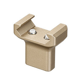 MET Aluminium Finger Stop f. 20 - 22mm Schienen Dark Earth