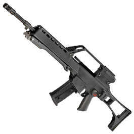 SRC SR36E mit Zweibein Dual Power Gas-Blow-Back 6mm BB schwarz