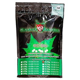 King Arms BIO Tracer Platinium Series BBs 0,25g 4.000er Beutel weiss
