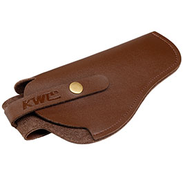 KWC Kunstleder Grtelholster universell f. Pistolen / Revolver bis 240 mm Lnge braun