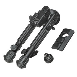 UTG Heavy Duty Recon 360 Grad Fine Tune Metall Zweibein - Gummife 160 - 230 mm schwarz - Version 3