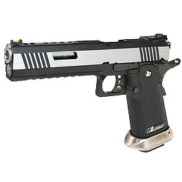 Wei-ETech Hi-Capa 6 WET Force Type-A Vollmetall GBB 6mm BB silber