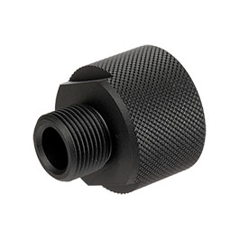 Silverback CNC Aluminium Silencer Adapter 24mm+ CW auf 14mm- CCW schwarz
