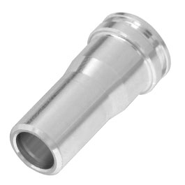 ICS Aluminium CNC Nozzle mit O-Ring 19,55 mm f. ICS L85 / L86 S-AEG Gewehre silber