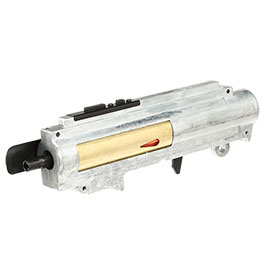 ICS M4 / M16 Split-Design Gearbox M110 komplett EBB / QD-Version oben silber MA-442