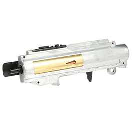 ICS M4 / M16 Split-Design Gearbox M120 komplett EBB / QD-Version oben silber MA-193