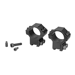 UTG Medium Profile Rings f. 25,4 mm Zielfernrohre f. 10 - 11mm Dovetail Schienen (2 Stck) schwarz