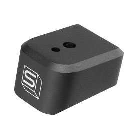 Wei-ETech / EMG SAI Aluminium Bodenplatte f. Hi-Capa 4.3 / 5.1 Magazin schwarz - mit Fllffnung