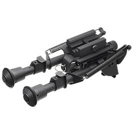 King Arms Spring Eject Zweibein mit 21mm / Sniper Halterung 148 - 219 mm schwarz - V2