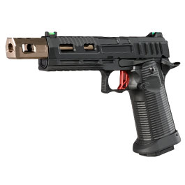 KJ Works Hi-Capa KP-19 Compensator Vollmetall CO2BB 6mm BB schwarz / bronze