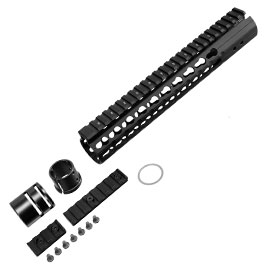 UTG Pro 10 Zoll KeyMod Aluminium Universal Super Slim Handguard f. AR-15 Sturmgewehre schwarz