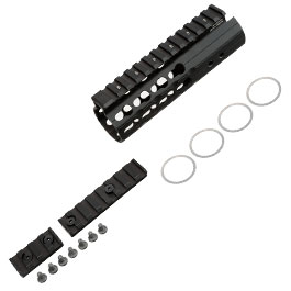 UTG Pro 5,5 Zoll KeyMod Aluminium Universal Super Slim Handguard f. AR-15 Sturmgewehre schwarz