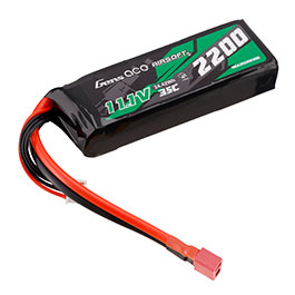 Gens Ace Airsoft LiPo Akku 11,1V 2200mAh 35C / 70C Small-Type m. T-Stecker Anschluss