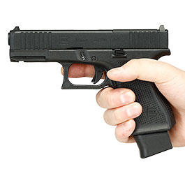 Kleinbild 3 Glock 19 Gen. 5 MOS Airsoft mit Metallschlitten CO2 BlowBack 6mm BB schwarz