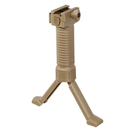 Nuprol Tactical Bipod Frontgriff mit integriertem Zweibein f. 20 - 22mm Schienen tan
