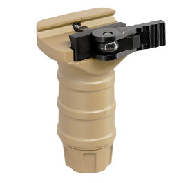 Nuprol QD Stub Ridge Vertical Frontgriff Short-Type f. 20 - 22 mm Schienen tan