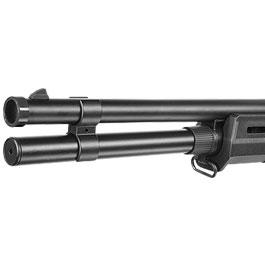 Cyma M870 MP-Style Shotgun Long-Type Tri-Barrel Vollmetall Springer 6mm BB schwarz Bild 6