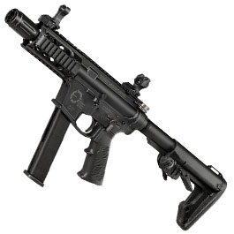 King Arms TWS 9mm SBR Lite Polymergehuse Gas-Blow-Back 6mm BB schwarz