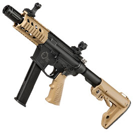 King Arms TWS 9mm SBR Lite Polymergehuse Gas-Blow-Back 6mm BB Dualtone
