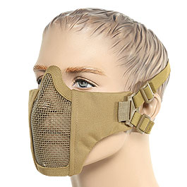ASG Strike Systems Mesh Mask Airsoft Gittermaske Lower Face tan