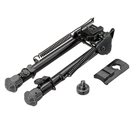 UTG Tactical Operation Metall QD Zweibein - Gummife 195 - 315 mm schwarz