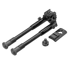 UTG Shooters Bipod Metall QD Zweibein - Gummife 205 - 250 mm schwarz