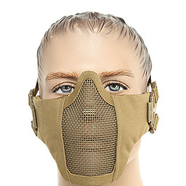 ASG Strike Systems Mesh Mask Airsoft Gittermaske Lower Face tan Bild 1 xxx: