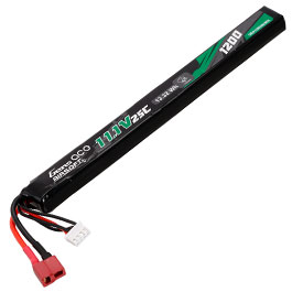 Gens Ace Airsoft LiPo Akku 11,1V 1200mAh 25C / 80C Stick-Type m. T-Stecker Anschluss