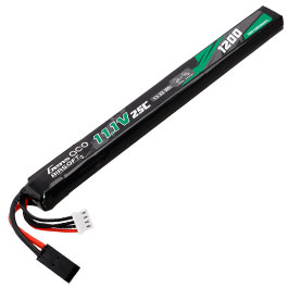 Gens Ace Airsoft LiPo Akku 11,1V 1200mAh 25C / 80C Stick-Type m. Mini-Tam Anschluss