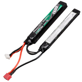 Gens Ace Airsoft LiPo Akku 11,1V 1500mAh 25C / 80C Small-Long Two-Panel Type m. T-Stecker Anschluss