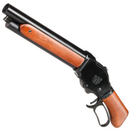 Golden Eagle M1887 Shorty Gas Lever Action mit Hlsenauswurf 6mm BB schwarz - Echtholz Version